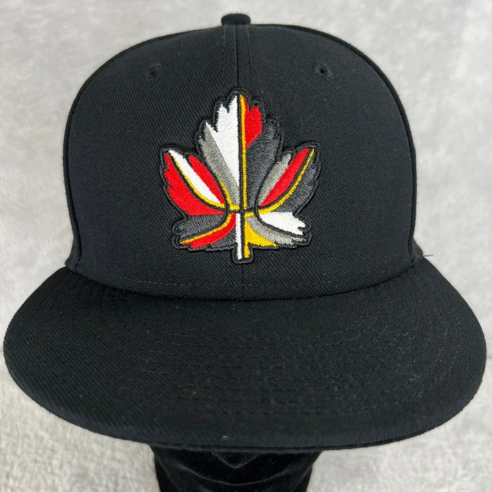 Nike Canada Basketball Snapback Hat Black Maple Leaf Team Canada Hoops Cap